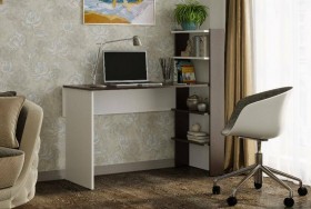 Компьютерный стол №3 (Венге/Белый) в Чебоксарах - cheboksary.katalogmebeli.com | фото