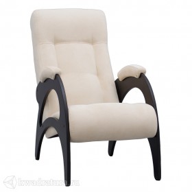 Кресло для отдыха Неаполь Модель 9 без лозы (Венге-эмаль/Ткань Ваниль Verona Vanilla) в Чебоксарах - cheboksary.katalogmebeli.com | фото 1