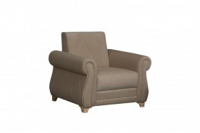Кресло для отдыха "Порто" (велюр киви латте / микровельвет крем) в Чебоксарах - cheboksary.katalogmebeli.com | фото 1