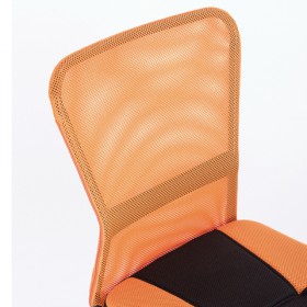 Кресло компактное BRABIX Smart MG-313 (черный, оранжевый) в Чебоксарах - cheboksary.katalogmebeli.com | фото 4