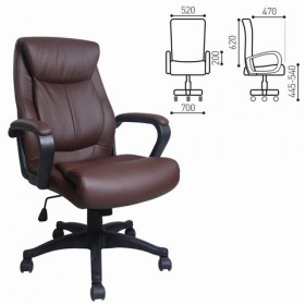 Кресло офисное BRABIX Enter EX-511 (коричневый) в Чебоксарах - cheboksary.katalogmebeli.com | фото 1