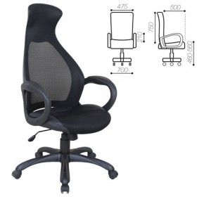 Кресло офисное BRABIX Genesis EX-517 (черное) в Чебоксарах - cheboksary.katalogmebeli.com | фото