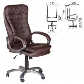 Кресло офисное BRABIX Omega EX-589 (коричневое) в Чебоксарах - cheboksary.katalogmebeli.com | фото