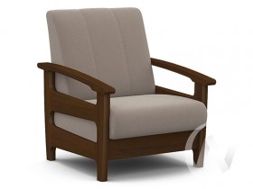 Кресло для отдыха Омега (орех лак/CATANIA COCOA) в Чебоксарах - cheboksary.katalogmebeli.com | фото 1