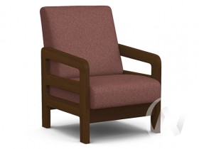Кресло отдыха Вега-34 (орех лак/UNO BERRY) в Чебоксарах - cheboksary.katalogmebeli.com | фото