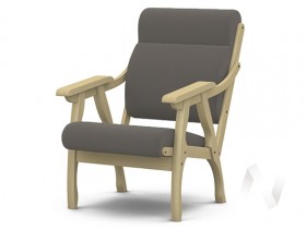 Кресло Вега-10 (бесцветный лак/ULTRA STONE) в Чебоксарах - cheboksary.katalogmebeli.com | фото 1