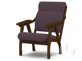 Кресло Вега-10 (орех лак/ULTRA PLUM) в Чебоксарах - cheboksary.katalogmebeli.com | фото
