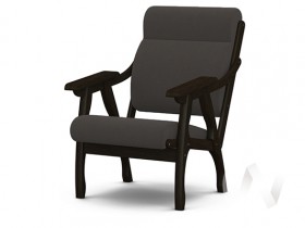Кресло Вега-10 (венге лак/ULTRA GRAFIT) в Чебоксарах - cheboksary.katalogmebeli.com | фото