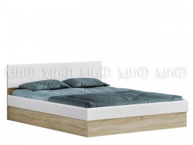 Кровать 1,4 спальня Фортуна (Дуб сонома/белый глянец) в Чебоксарах - cheboksary.katalogmebeli.com | фото
