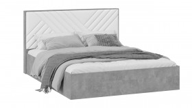 Кровать без ПМ «Хилтон» Тип 1 Ателье светлый/Белый в Чебоксарах - cheboksary.katalogmebeli.com | фото