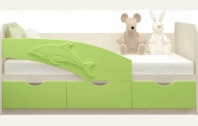 Кровать детская 1,8м Дельфин (Салатовый металлик) в Чебоксарах - cheboksary.katalogmebeli.com | фото
