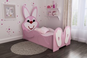 Кровать детская Зайка 1.6 Розовый/Белый в Чебоксарах - cheboksary.katalogmebeli.com | фото