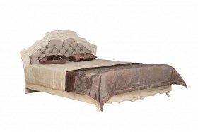 Кровать двойная "Кантри" (вудлайн кремовый/патина/ортопед/1820) в Чебоксарах - cheboksary.katalogmebeli.com | фото