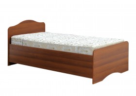 Кровать одинарная 900-1 без матраса (круглые спинки) Орех Таволато в Чебоксарах - cheboksary.katalogmebeli.com | фото