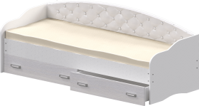Кровать Софа-8 с мягкой спинкой (900х1900) Белый в Чебоксарах - cheboksary.katalogmebeli.com | фото