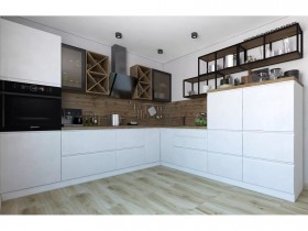 Модульная кухня Бронкс 1,8 м (Кварц) в Чебоксарах - cheboksary.katalogmebeli.com | фото 5