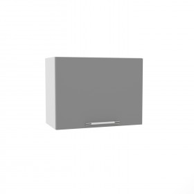 Квадро ВПГ 600 шкаф верхний горизонтальный высокий (Ваниль кожа/корпус Серый) в Чебоксарах - cheboksary.katalogmebeli.com | фото