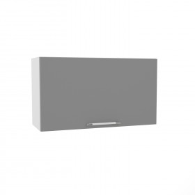 Квадро ВПГ 800 шкаф верхний горизонтальный высокий (Ваниль кожа/корпус Серый) в Чебоксарах - cheboksary.katalogmebeli.com | фото