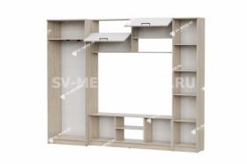 Мебель для гостиной МГС 3 Исполнение 1 Дуб Сонома / Белый в Чебоксарах - cheboksary.katalogmebeli.com | фото 3