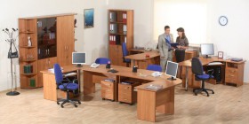 Мебель для персонала Альфа 61 Ольха в Чебоксарах - cheboksary.katalogmebeli.com | фото