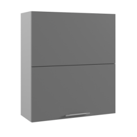 Ройс ВПГПМ 800 Шкаф верхний высокий Blum Aventos HF (Графит софт/корпус Серый) в Чебоксарах - cheboksary.katalogmebeli.com | фото
