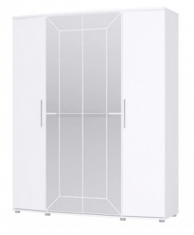 Шкаф 4х дверный Амели 1805 Белый в Чебоксарах - cheboksary.katalogmebeli.com | фото 1