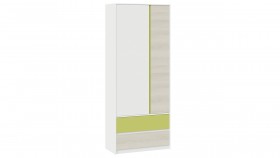 Шкаф для одежды комбинированный «Сканди» Дуб Гарден/Белый/Зеленый в Чебоксарах - cheboksary.katalogmebeli.com | фото