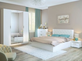 Спальня Тиффани (Белый текстурный) в Чебоксарах - cheboksary.katalogmebeli.com | фото